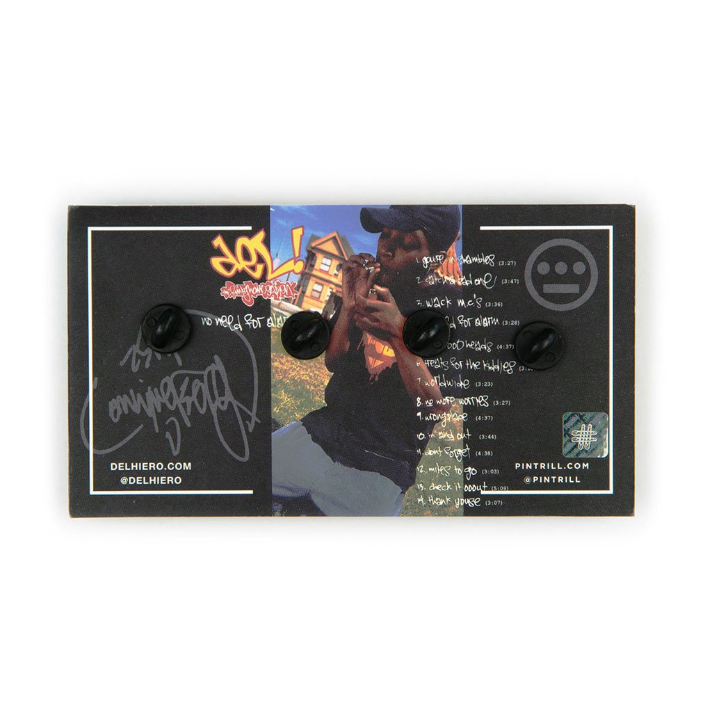 Pintrill x Del The Funky Homosapien No Need For Alarm Limited 4 Pin Set