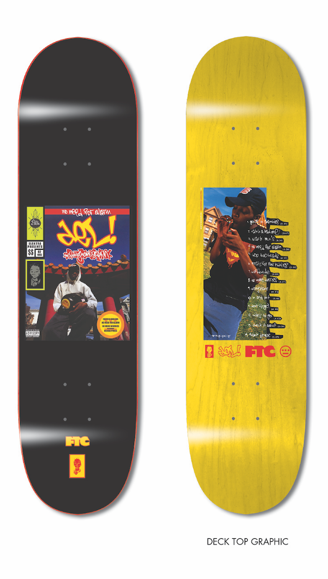 'No Need For Alarm' 30th Anniversary Capsule #1 - FTC Collab Commemorative Skateboard, Shirt and Sticker Pack + Double Vinyl Re-release