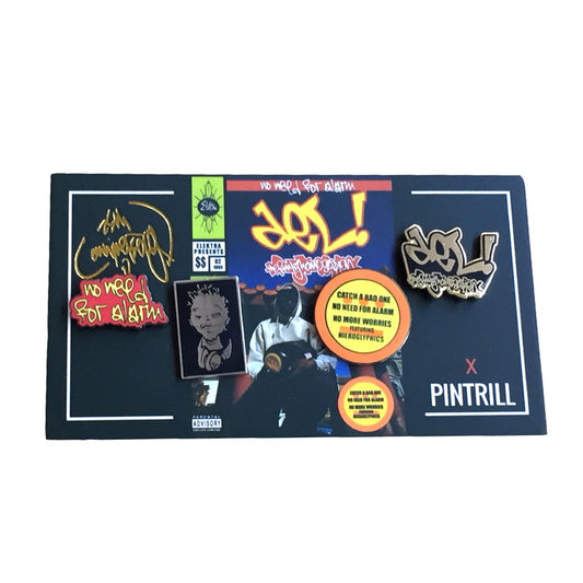 Pintrill x Del The Funky Homosapien  No Need For Alarm Limited 4 Pin Set